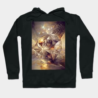 Golden abstract geometry Hoodie